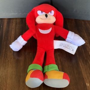 Sonic the Hedgehog 2 Knuckles Plush 10” Stuffed Animal